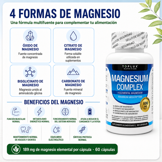 MAGNESIO COMPLEX 600MG
