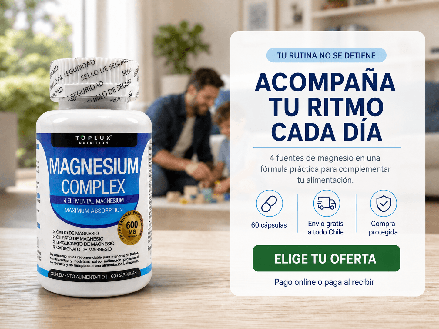 Tu rutina exige mucho. Cuidar tu aporte de magnesio puede ser simple.